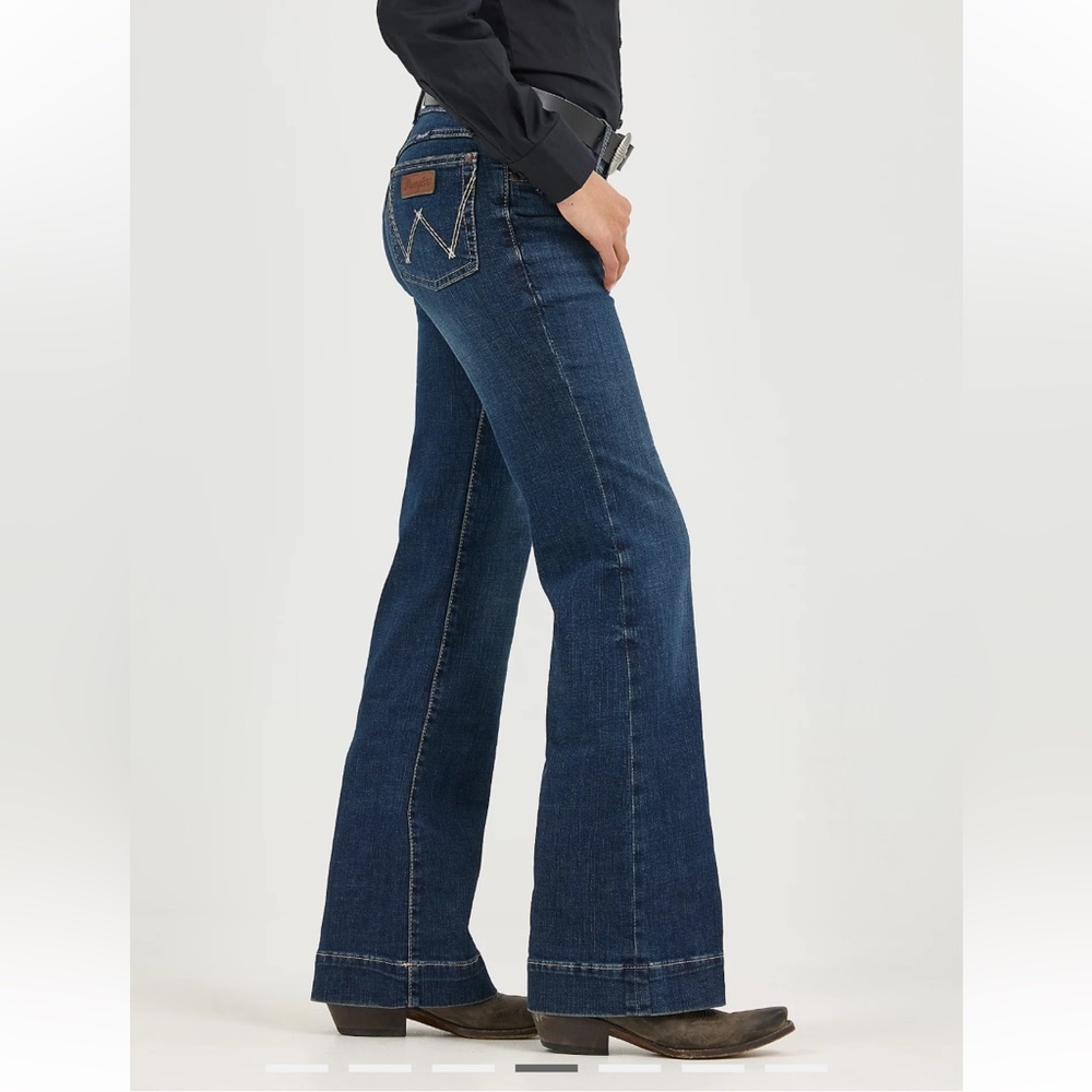 Wrangler Retro Mae Samantha Wide Leg Trouser Stretch Jeans Size 31/11 x 32 NWT